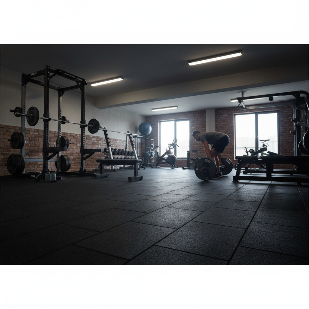 Premium 55m2 Triple Garage Package with Heavy Duty Rubber Gym Flooring Mats - 3 Thickness Options for Safety and Durability