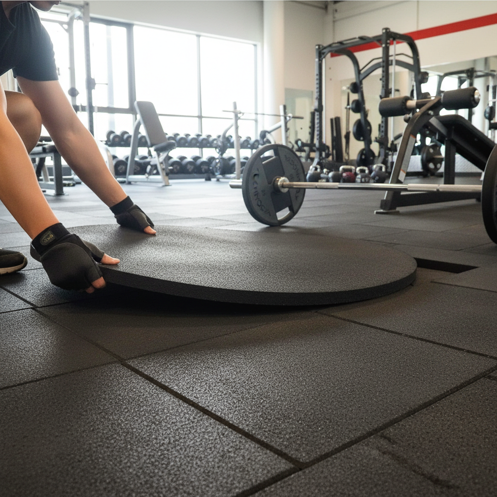 Premium Heavy Duty 40mm Gym Floor Mats - Non-Toxic, Eco-Friendly, and Safe for Weightlifting and CrossFit