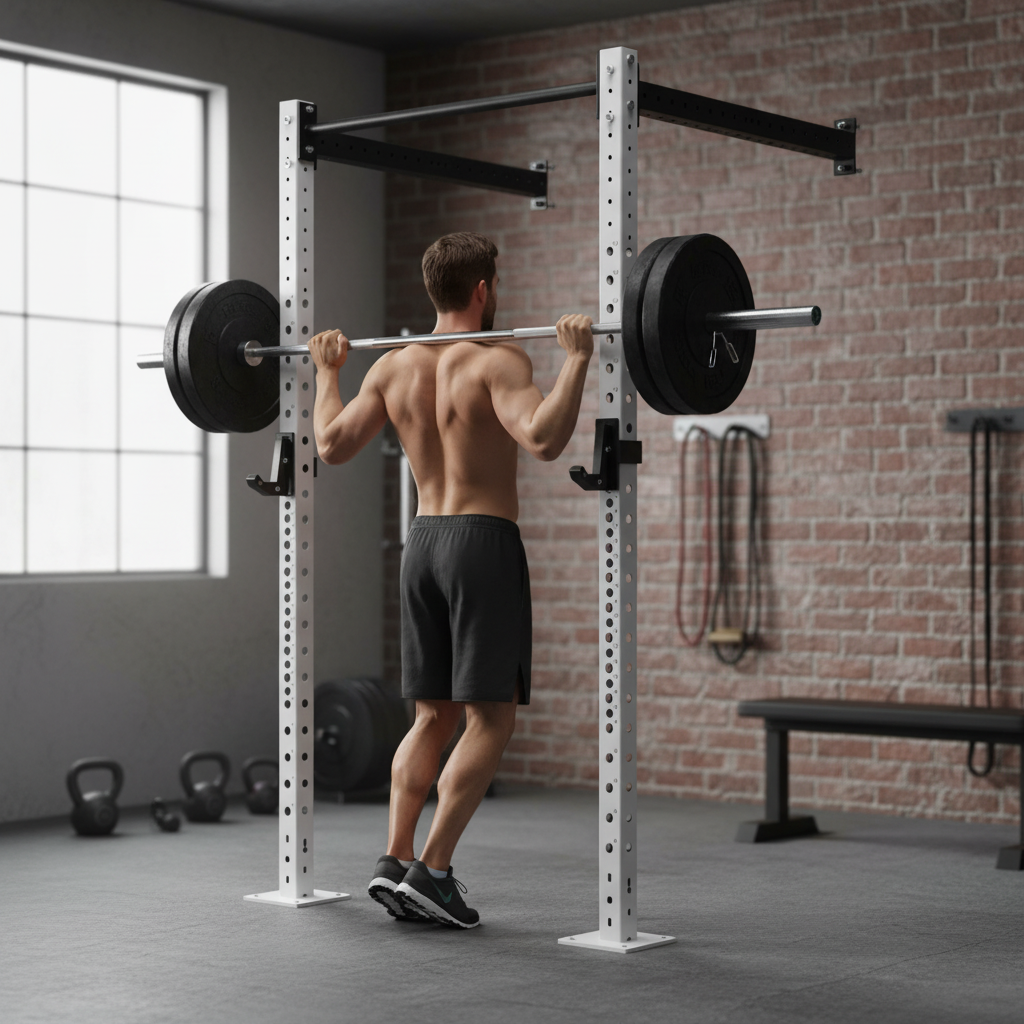 Premium Heavy Duty Wall Rack with J Hooks, 60cm and 120cm Depths - Durable Steel Construction for Gym and Fitness Accessories