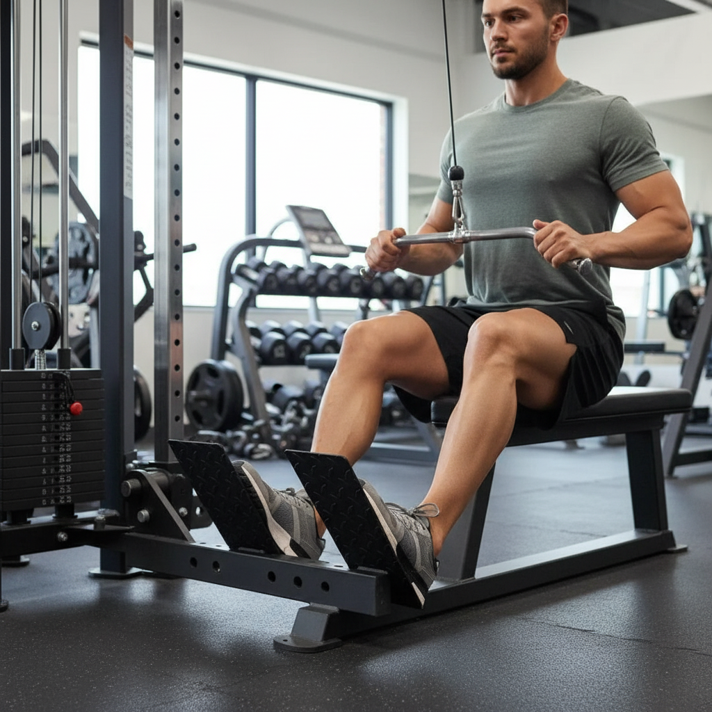 Premium Low Row Foot Plate Attachment for 75mm x 75mm Box Sections with 25mm Holes