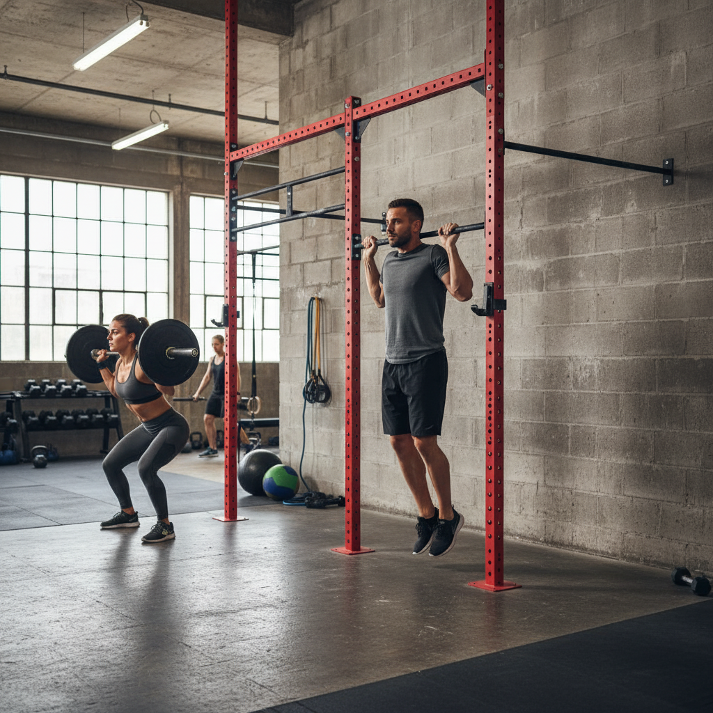 Premium Wall Mounted Modular Gym Rig System - Customizable Design with Heavy Duty Steel Construction and Multiple Attachment Options