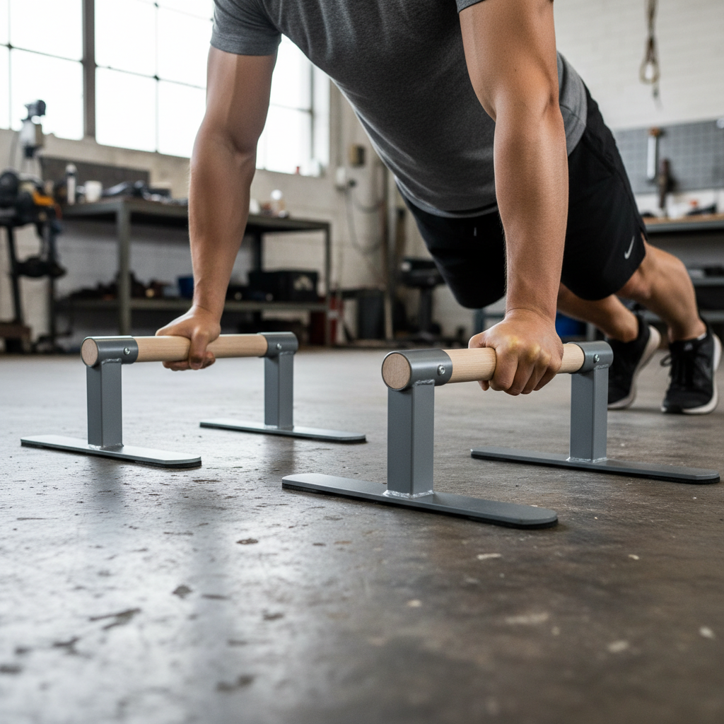 Premium Heavy Duty Anti-Slip Parallette Gymnastics Push Up Bars for Versatile Home Fitness Exercises