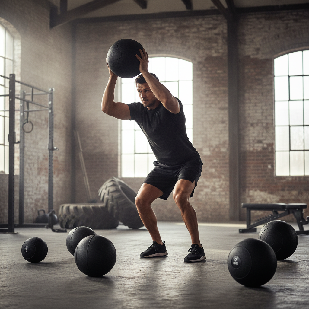 Premium Heavy Duty Slam Balls for Power Training - No Bounce Design, Sand Filled, Available in 3kg to 12kg Sizes