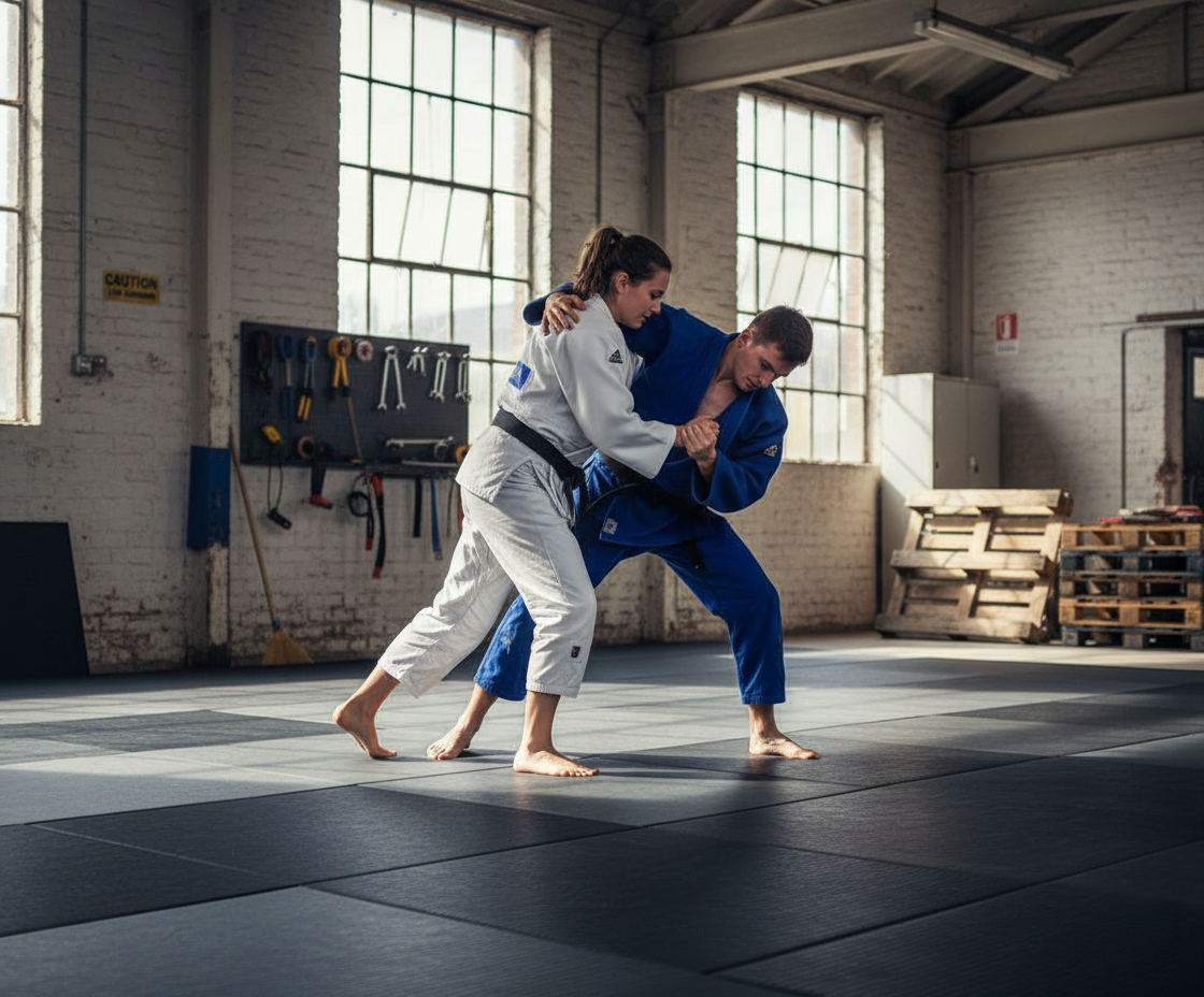 Premium Heavy Duty Judo Mat 2m x 1m x 40mm with Anti-Slip Surface and High Shock Absorption