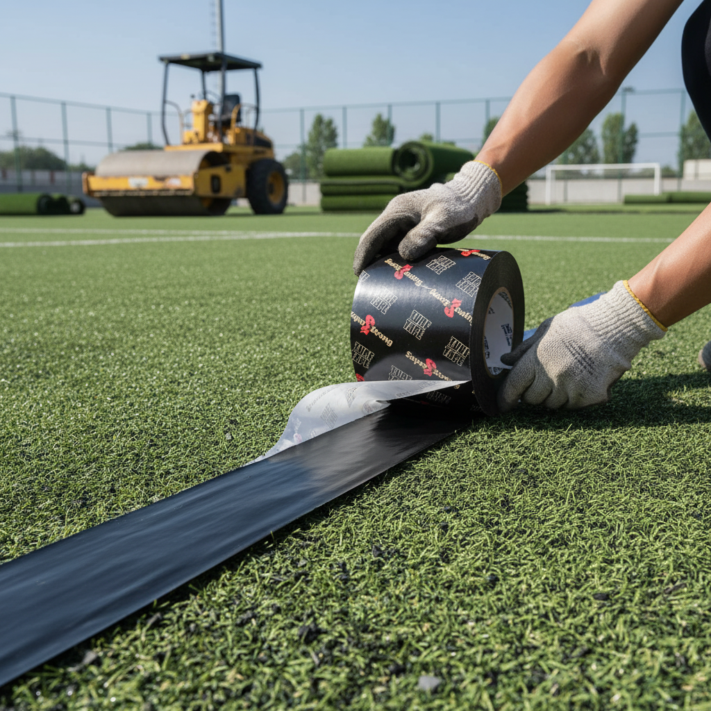 Premium Double-Sided Fitting Tape for Sled and Gym Turf - 15m Length, Seamless and Secure Finish