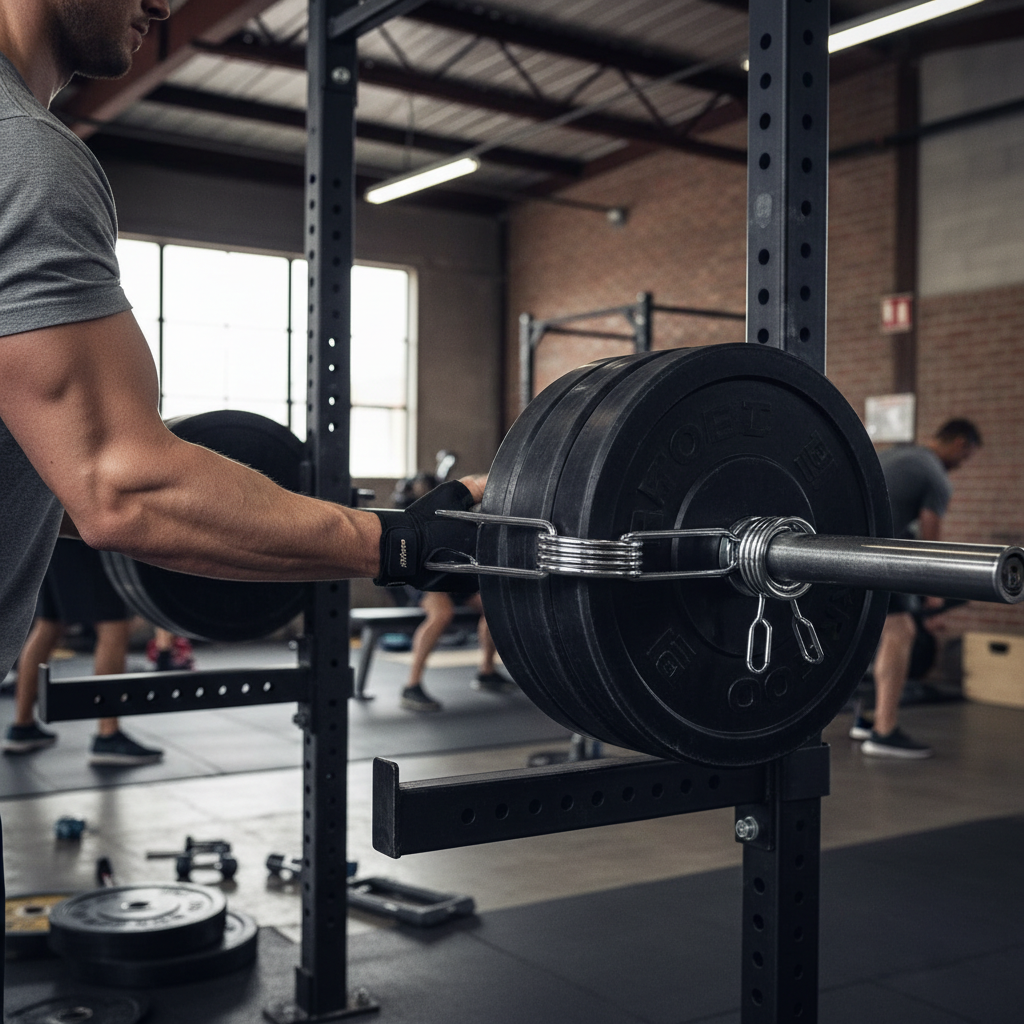 Premium Olympic Spring Collars for 2" Weight Plates - Durable Steel Construction with Secure Grip for Fast Transitions