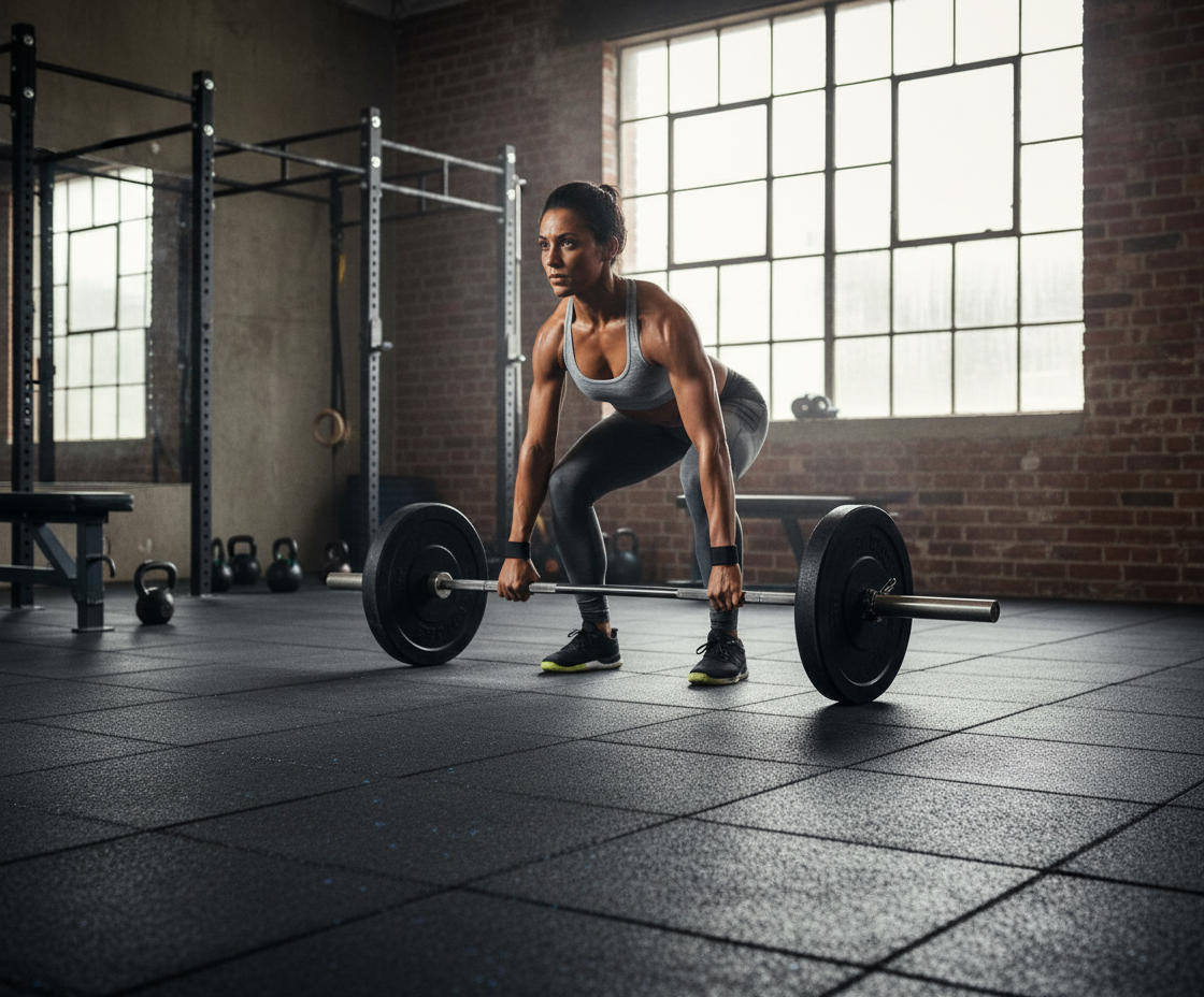 Premium Heavy Duty Rubber Weight Training Mats 1m x 1m x 15mm - 26 Piece Set for Gym and Garage Flooring