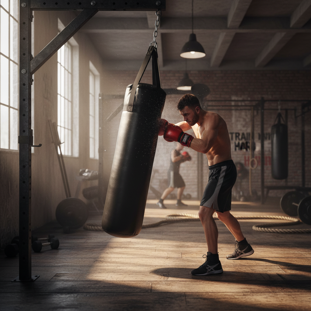 Premium Heavy Duty Punch Bag Made from High-Quality PU for Boxing Training - 1m Length, 36cm Diameter, 30kg Weight