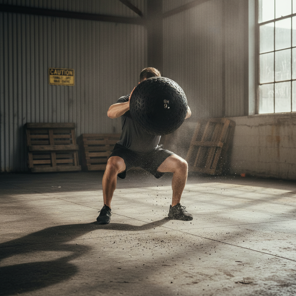 Premium Heavy Duty Slam Ball for Explosive Power and Core Strength - No-Bounce Design with Textured Grip