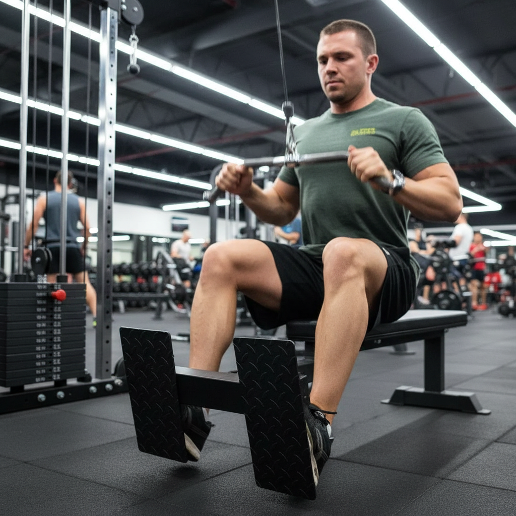 Premium Low Row Foot Plate Attachment for 75mm x 75mm Box Sections with 25mm Holes