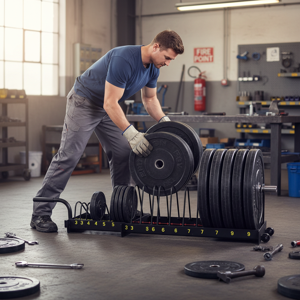 Premium Heavy Duty Bumper Plate Rack Trolley - 106.5cm Long, Holds 400kg, Weighs 13.5kg