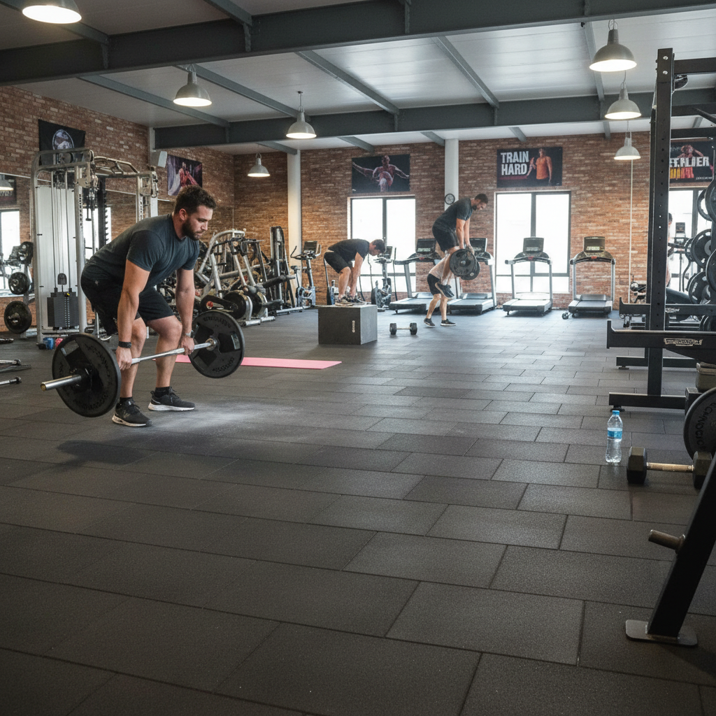 Premium 36m2 Double Garage Package with High-Performance Gym Rubber Flooring Mats - 20mm, 30mm, and 40mm Thickness Options
