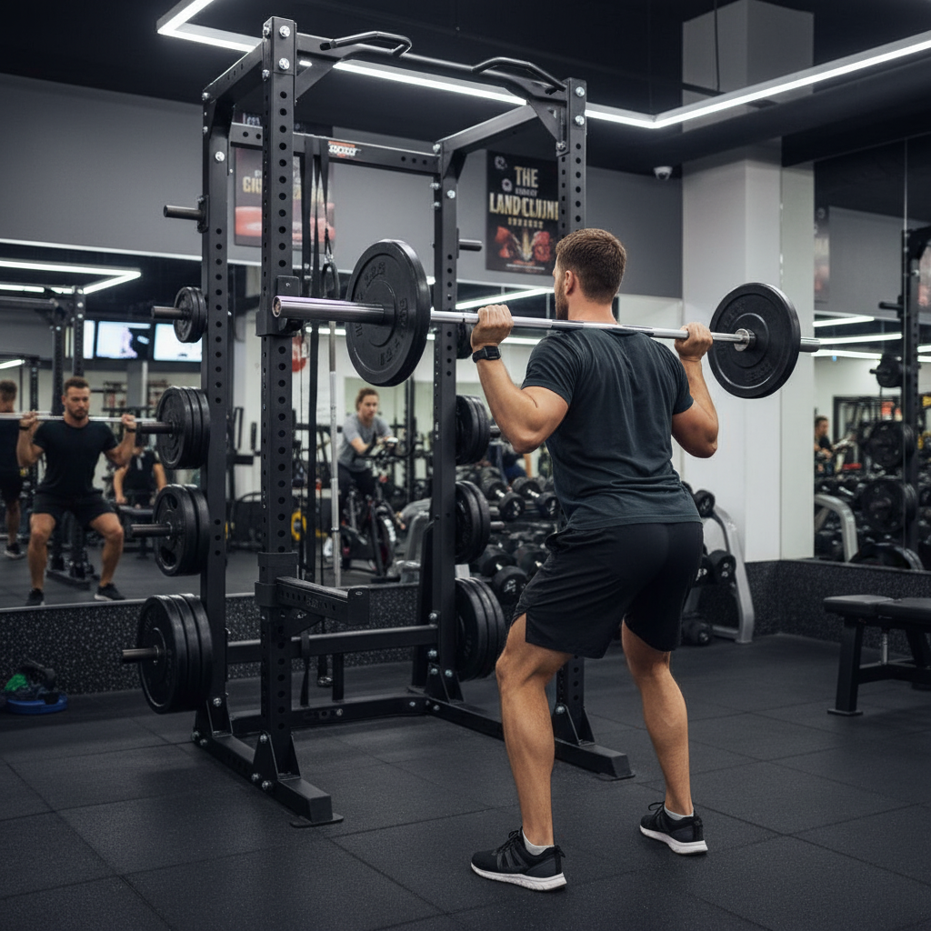 Professional Gym Landmine Attachment for Upper Body Strength and Core Stability with 360-Degree Rotation