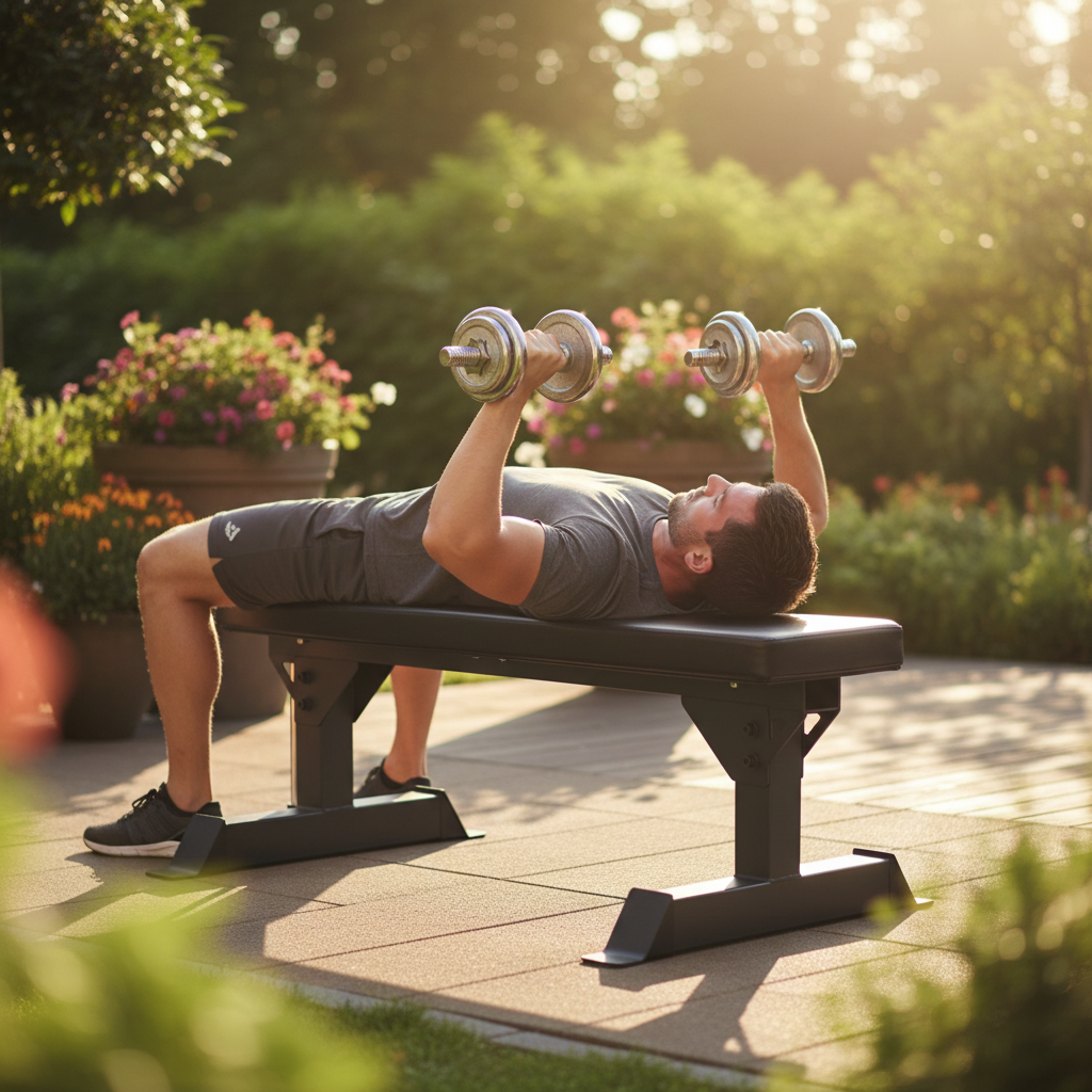 Professional Heavy Duty Flat Weight Bench with 400kg Capacity, Thick Padding, and Rubber Feet for Stability and Comfort