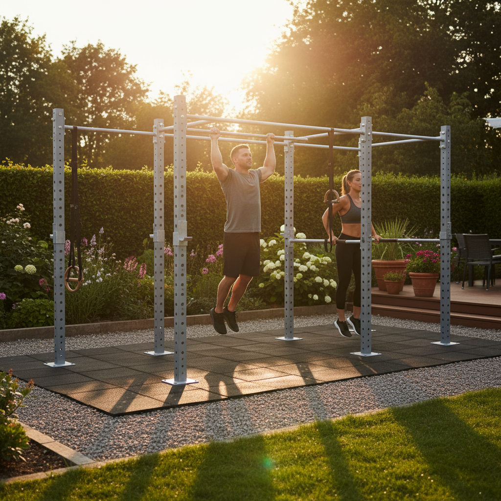 Professional Heavy Duty Galvanised Steel Modular Gym Rigs for Indoor and Outdoor Training Spaces