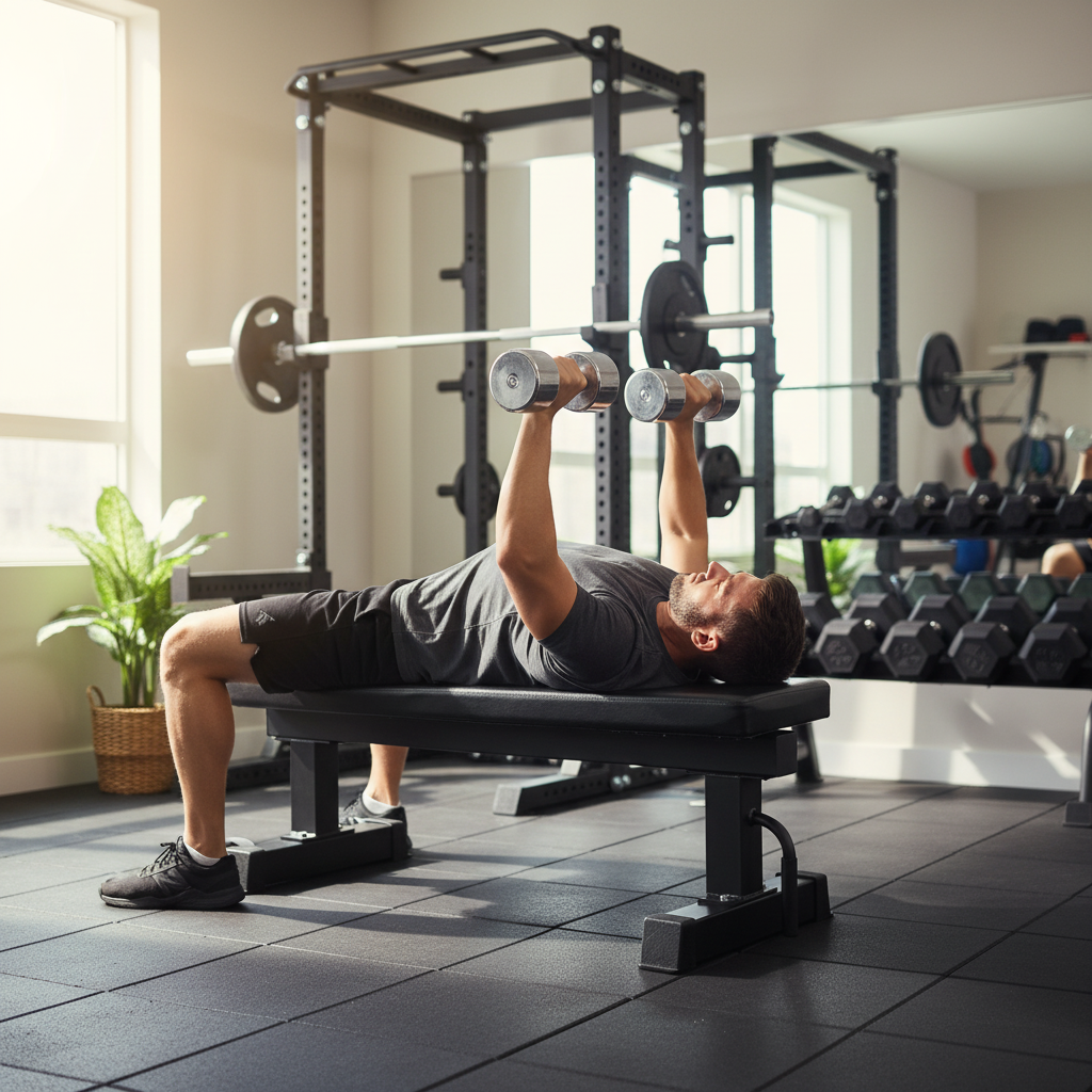 Premium Heavy Duty Flat Bench with 7cm Thick Padded Surface and Integrated Wheels for Easy Mobility