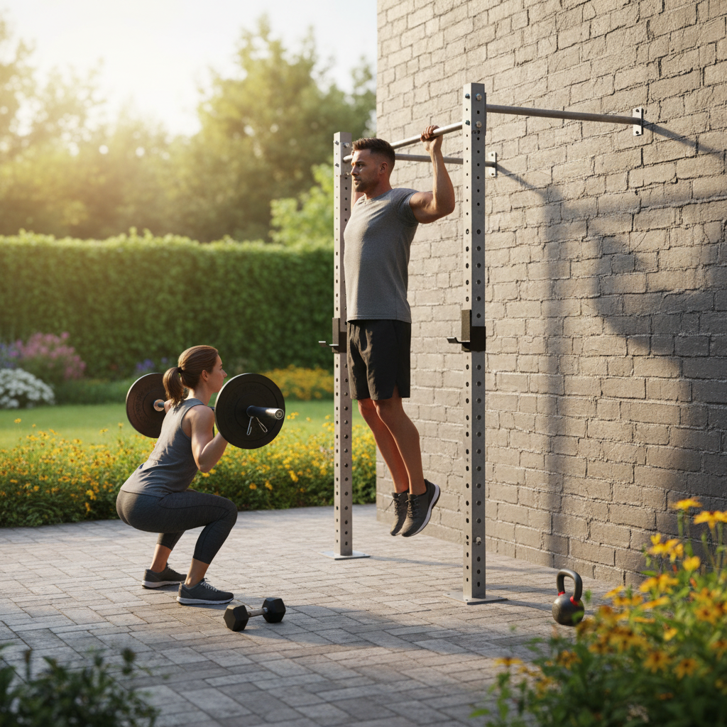 Premium Outdoor Wall Mounted Gym Rigs - Modular Design with Galvanised Steel for Ultimate Training Space