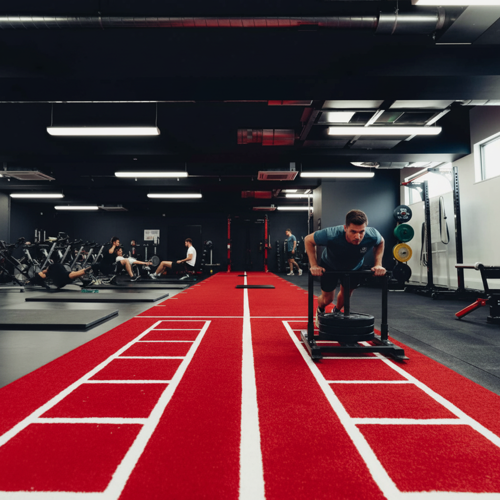 Premium Custom Sprint and Sled Tracks for High-Performance Training and Conditioning