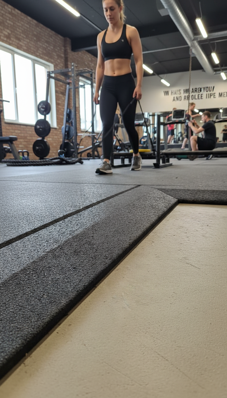 Premium Anti-Shock Rubber Ramp for 20mm Flooring - Durable and Water Resistant with Precision Cut Edges