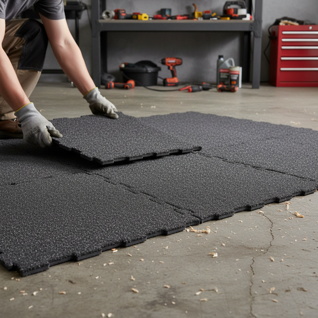 Premium Heavy Duty Turf Mat for Sled Pushes and Functional Training - Interlocking Puzzle Design for Indoor and Outdoor Use