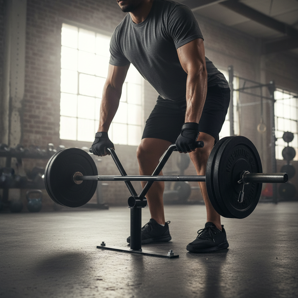 Professional Heavy Duty Straight Grip Landmine Handle for Upper Body Strength Training and Core Stability