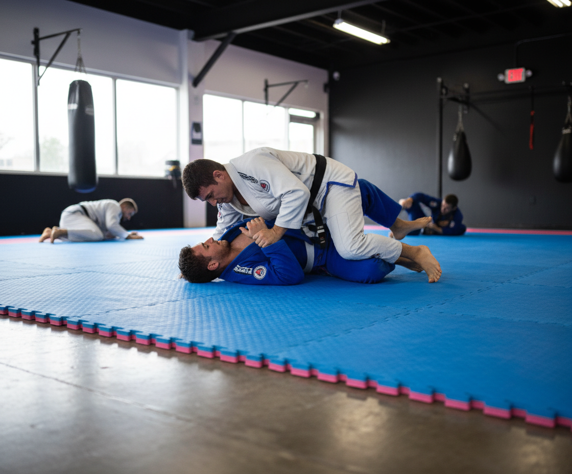 Premium 30mm Thick Interlocking Jigsaw Mats 1m x 1m for BJJ, Karate, and Kickboxing