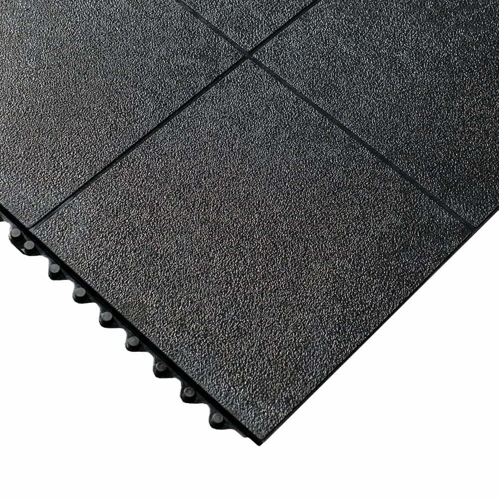 Interlocking Heavy-Duty Rubber Gym Mats – Non-Slip, Durable Flooring for Fitness, Home Gym, Weight Training, Yoga, Garage – Shock Absorbent, Easy to Install