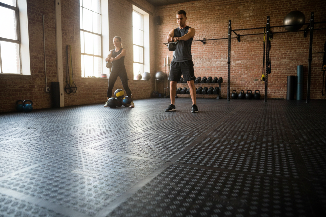 Personal training studio with DURASOF flooring