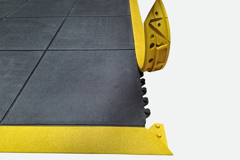 Interlocking Heavy-Duty Rubber Gym Mats for Fitness Floors - Durable Non-Slip