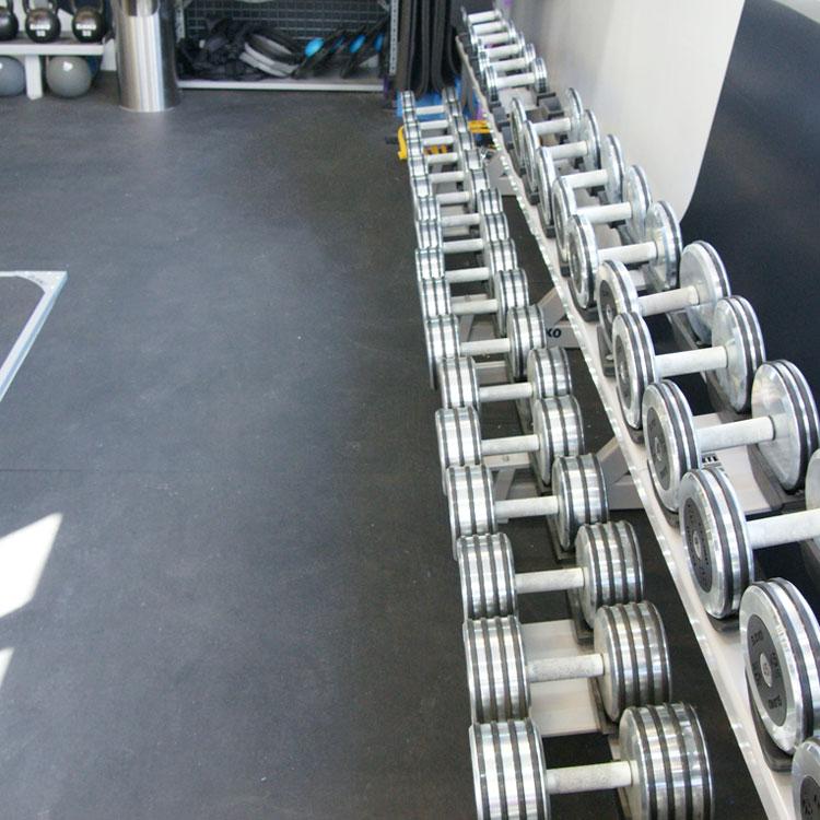 Dim Gray Heavy Duty Gym Flooring Non Slip Rubber Rolls