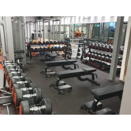 Dark Slate Gray Gym Rubber Matting Rolls Cut Lengths
