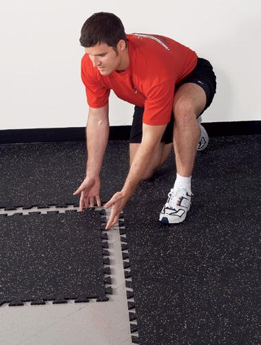 Gray Interlocking Gym Mats