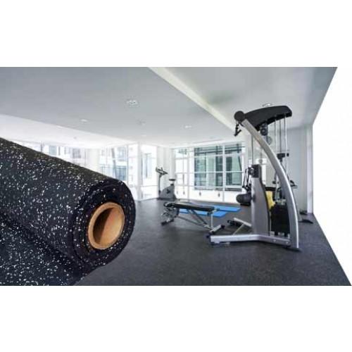 Gray Rubber Gym Flooring Cut Lengths