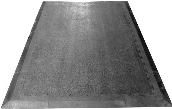 Dim Gray Weight Lifter Pro Interlocking Jigsaw Rubber Gym Mats